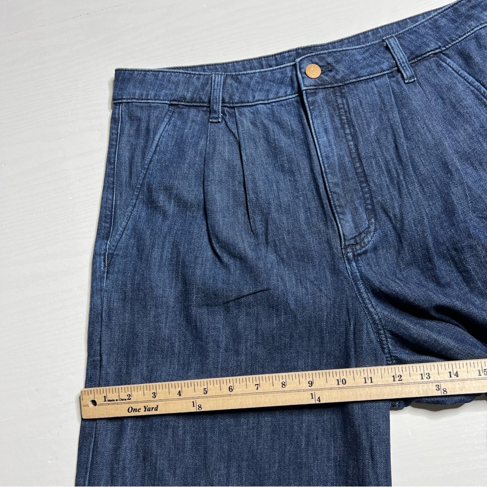 J Crew Pleated Trouser Jean Womens 30 Wide Leg Full Length New - Picture 11 of 16